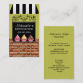 カップケーキベーカリーブティック名刺 名刺 (正面/裏面)