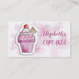 カップケーキベーカリーブライトモダン 名刺