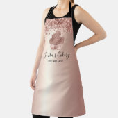 カップケーキベーカリーペストリーシェフグリッタードリップスバラ金ゴールド エプロン (インサイチュ)