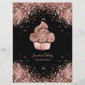 カップケーキベーカリーペストリーシェフグリッタードリップスバラ金ゴールド メニュー (裏面)