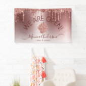 カップケーキベーカリーペストリーシェフグリッタードリップスバラ金ゴールド 横断幕 (インサイチュ)