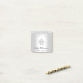 カップケーキベーカリーペストリーシェフシルバーグリッタードリップ ポストイット (デスク上)