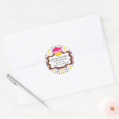 カップケーキベーカリーボックスシール ラウンドシール (封筒)