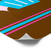 カップケーキベーカリーポスター ポスター (角)