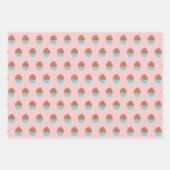 カップケーキベーカリーラッピング紙 ラッピングペーパーシート (正面3)