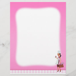 カップケーキベーカリーレターヘッドアフリカンアメリカン#1