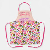 カップケーキベーカリー事業パーソナライズされた会社 エプロン (正面)
