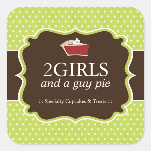 カップケーキベーカリー包装シール スクエアシール (正面)