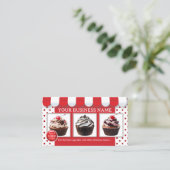 カップケーキベーカリー又はアイスクリームパーラー 名刺 (スタンド正面)