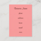 カップケーキベーカリー名刺 名刺 (裏面)