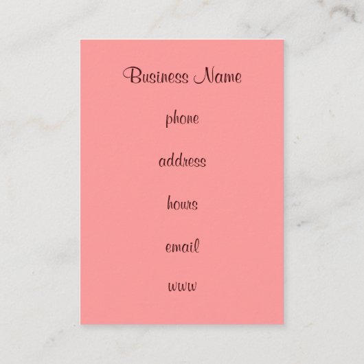 カップケーキベーカリー名刺 名刺 (裏面)