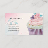 カップケーキベーカリー水彩 名刺 (裏面)