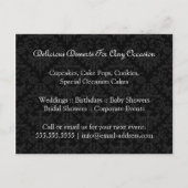 カップケーキベーカリー販売促進はがき インビテーションポストカード (裏面)