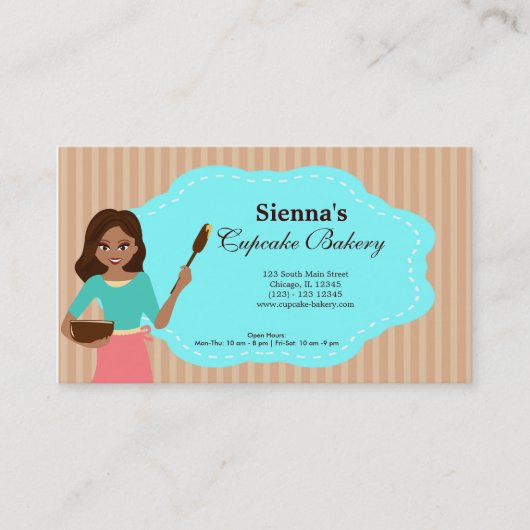 カップケーキベーカリー 名刺 (正面)