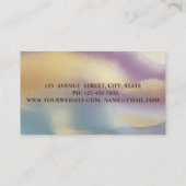 カップケーキベーカリー,水彩ブラシストロークカラフル 名刺 (裏面)