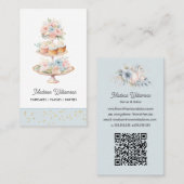 カップケーキベーカリー | Baker Chefケータリングまたはコード 名刺 (正面/裏面)