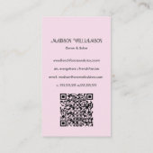 カップケーキベーカリー | Baker Chefケータリングまたはコード 名刺 (裏面)