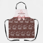 カップケーキベーカーベーカリーシェフケータリングビジネス エプロン (正面)
