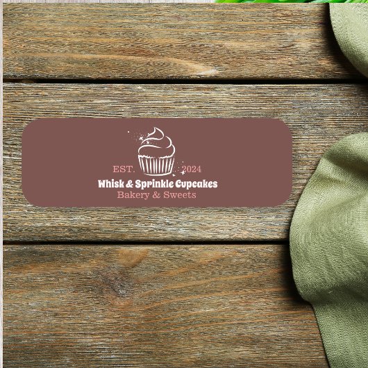 カップケーキベーカーベーカリーシェフケータリングビジネス 名札