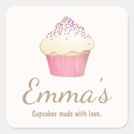 カップケーキベーカーベーカリーシェフケータリング スクエアシール