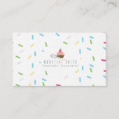 カップケーキベーキングケーキデコレーターふりかけ 名刺 (正面)