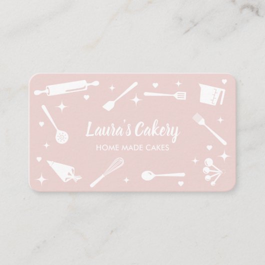 カップケーキベーキングツール器具ウィスクペストリー 名刺 (正面)