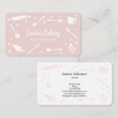 カップケーキベーキングツール器具ウィスクペストリー 名刺 (正面/裏面)