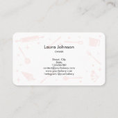 カップケーキベーキングツール器具ウィスクペストリー 名刺 (裏面)