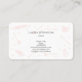 カップケーキベーキングバラ金ゴールド器ウィスクモノグラム 名刺 (裏面)