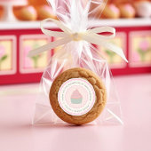 カップケーキベーキングビジネステッカー ラウンドシール