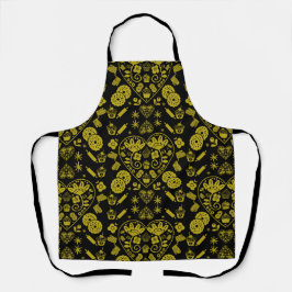 カップケーキベーキングフォークアート エプロン