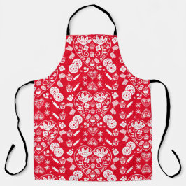 カップケーキベーキングフォークアート エプロン