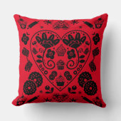 カップケーキベーキングフォークアート クッション (正面)