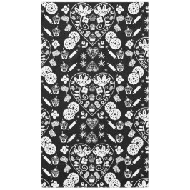 カップケーキベーキングフォークアート テーブルクロス