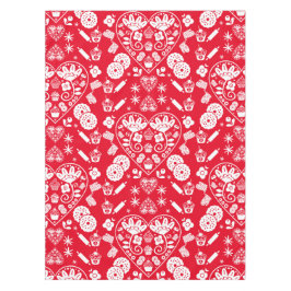 カップケーキベーキングフォークアート テーブルクロス