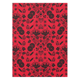 カップケーキベーキングフォークアート テーブルクロス