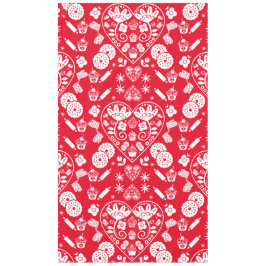 カップケーキベーキングフォークアート テーブルクロス