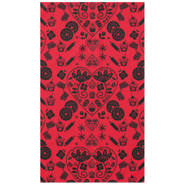 カップケーキベーキングフォークアート テーブルクロス