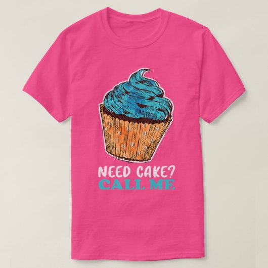 カップケーキベーキングベイカーパティシシェフ Tシャツ (デザイン正面)