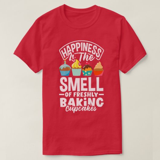 カップケーキベーキングベイカーベーキング恋人 Tシャツ (デザイン正面)