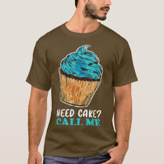 カップケーキベーキングベーカー菓子シェフ1347 Tシャツ
