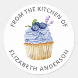 カップケーキペストリーシェフのキッチンからベーカリークラ ラウンドシール