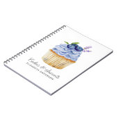 カップケーキペストリーシェフベーカリーノート ノートブック (左側)