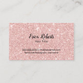 カップケーキペストリーシェフベーカリーバラ金ゴールドグリッタードリップ 名刺 (裏面)