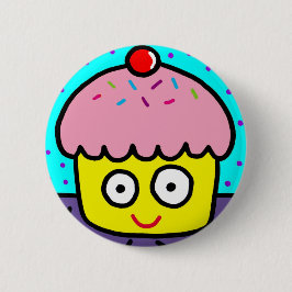 カップケーキボタンのデザイン#2 缶バッジ