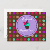 カップケーキポストカード ポストカード (正面/裏面)