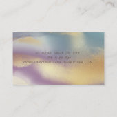 カップケーキマカロンバラ金ゴールドドリップ,ベーカリー カラフル 名刺 (裏面)