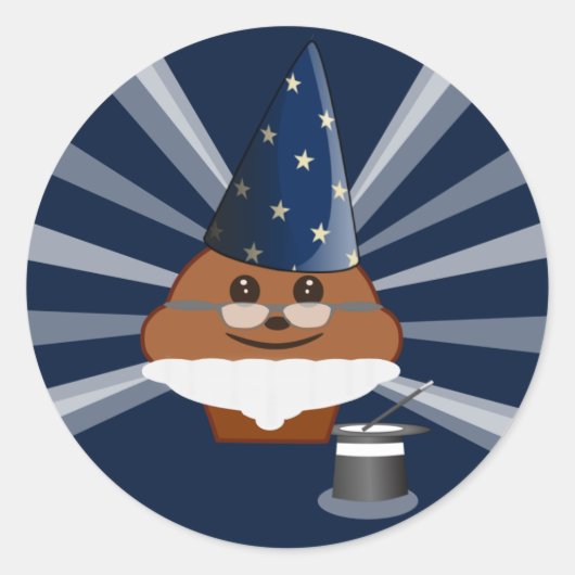 カップケーキマジシャン ラウンドシール (正面)