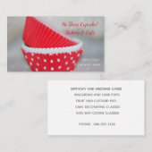 カップケーキライナーズベーカリー 名刺 (正面/裏面)