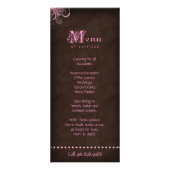 カップケーキラックカードパンフレットかわいいピンク ラックカード (裏面)